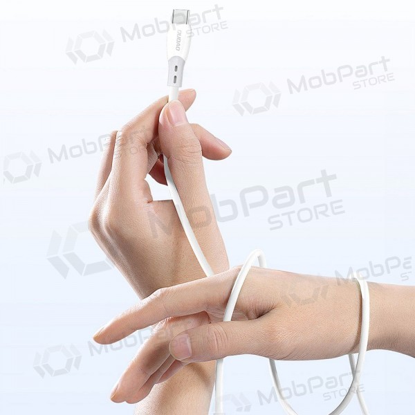 Καλώδιο USB-C Dudao L25SC USB-C σε USB-C 2 m 60 W λευκό