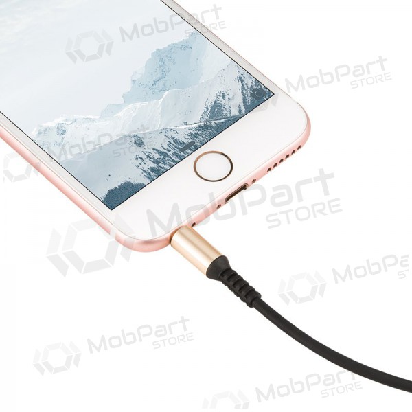 Audio προσαρμογέας Hoco UPA02 AUX 3,5mm į 3,5mm (μαύρος)