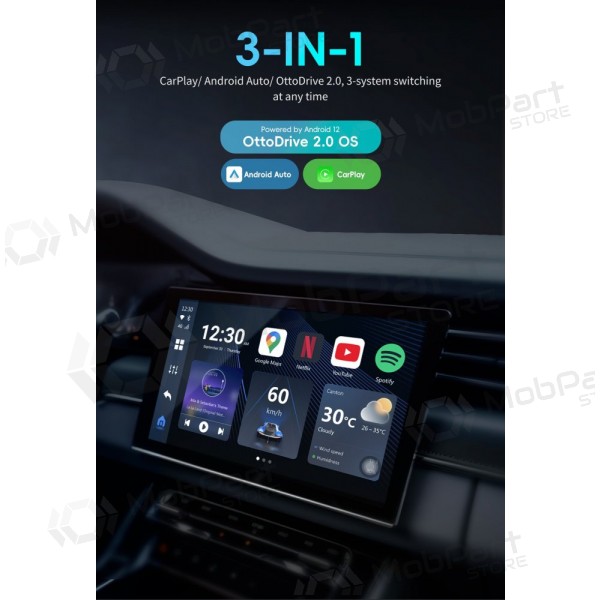 Ασύρματος προσαρμογέας CarPlay / Android Auto Ottocast OttoAiBox P3 PCS46 μαύρος