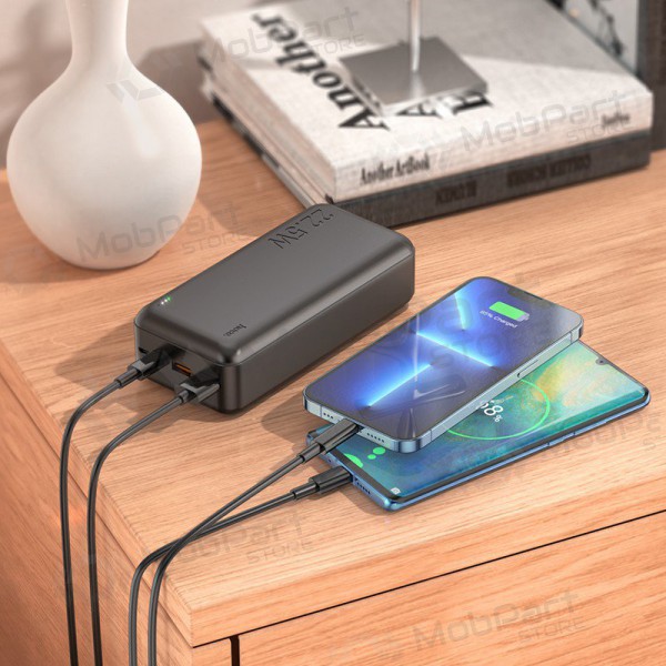 Εξωτερική μπαταρία Power Bank Hoco J101B PD 20W+Quick Charge 3.0 22.5W 30000mAh μαύρος