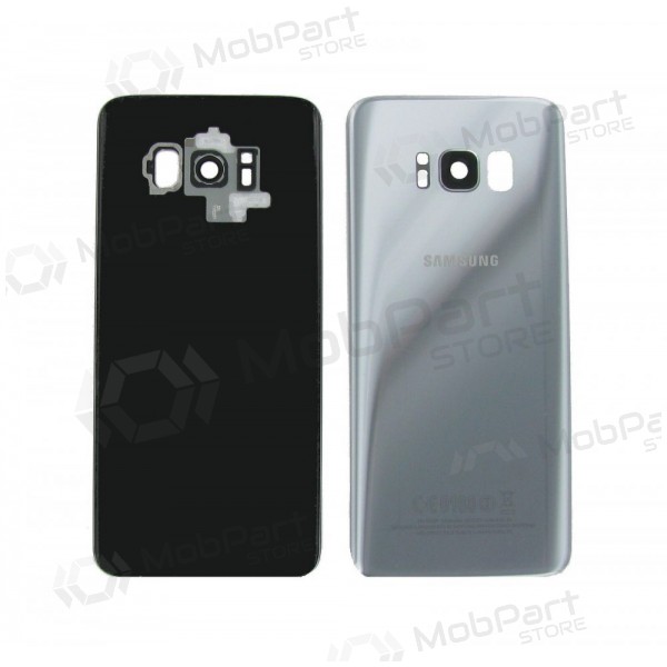 Samsung G955F Galaxy S8 Plus πίσω κάλυμμα μπαταρίας ασήμι (Arctic Silver) (service pack) (γνησια)