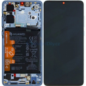 Huawei P30 (new version 2021) οθόνη (Breathing Crystal) (με πλαίσιο και μπαταρία) (service pack) (γνησια)