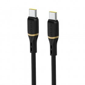 Καλώδιο USB-C Dudao L25C USB-C σε USB-C 1 m 60 W μαύρο