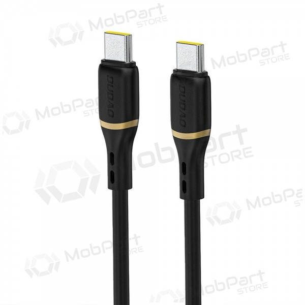 Καλώδιο USB-C Dudao L25C USB-C σε USB-C 1 m 60 W μαύρο