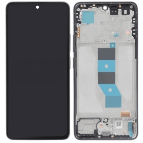 Ekranas Xiaomi Redmi Note 14 5G su lietimui jautriu stikliuku και rėmeliu Black OLED