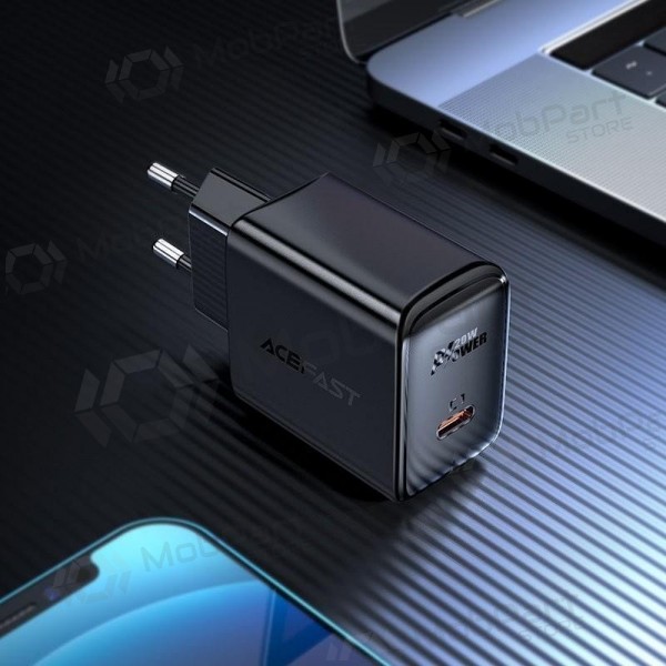 Φορτιστής buitinis Acefast A1 PD20W USB-C μαύρος