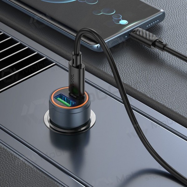 Φορτιστής αυτοκινήτου Hoco Z57A 30 W USB-C + USB-A με καλώδιο USB-C 1 m