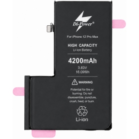 Μπαταρία Apple iPhone 12 Pro Max, συσσωρευτής Di-Power 4200 mAh (αυξημένης χωρητικότητας)