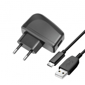 Φορτιστής τηλεφώνου Blue Star TFK-TC-1095B 10 W USB-A με καλώδιο USB-A σε USB-C μαύρο