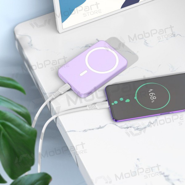 Εξωτερική μπαταρία Power Bank Hoco J109 PD20W Magnetic 5000mAh λευκή