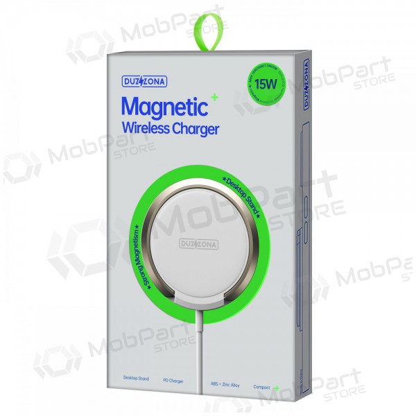Φορτιστής ασύρματος DUZZONA W1 MagSafe 15W (άσπρο)