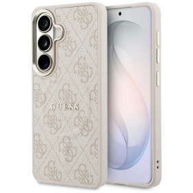 Θήκη Samsung Galaxy S26 - Guess PU Leather 4G Gold Frame Magnetic (καφέ)