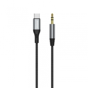 Καλώδιο ήχου Dudao L11ProT USB-C σε 3.5 mm 1 m μαύρο