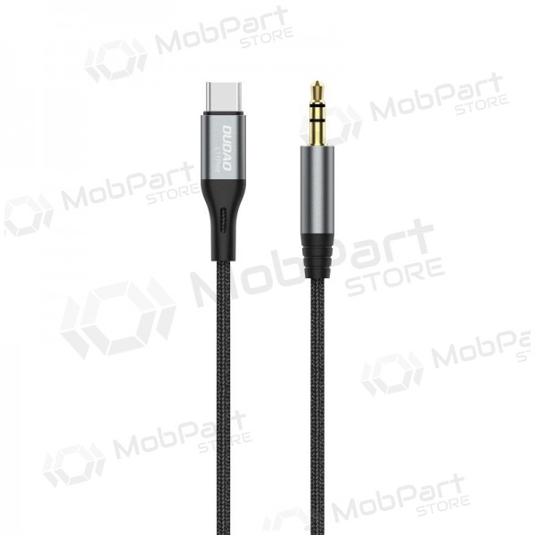 Καλώδιο ήχου Dudao L11ProT USB-C σε 3.5 mm 1 m μαύρο