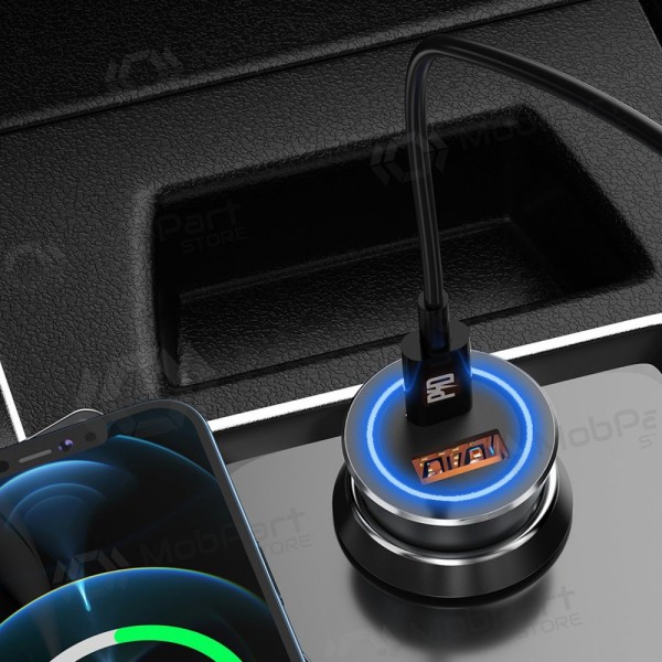 Φορτιστής αυτοκινήτου Dudao R4Max 55 W USB-C + USB-A γκρι