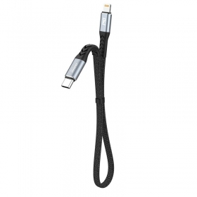Καλώδιο Lightning Dudao L10P USB-C σε Lightning 0.23 m 20 W μαύρο
