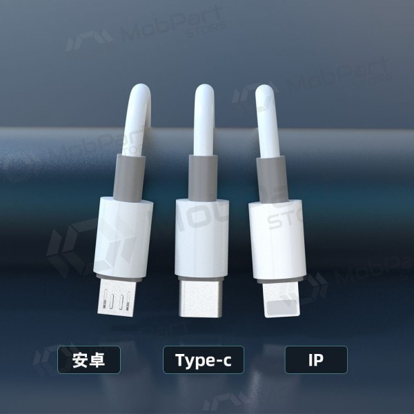 Καλώδιο USB Dudao L8s-3in1 USB-A σε USB-C / Micro USB / Lightning 1.2 m 100 W