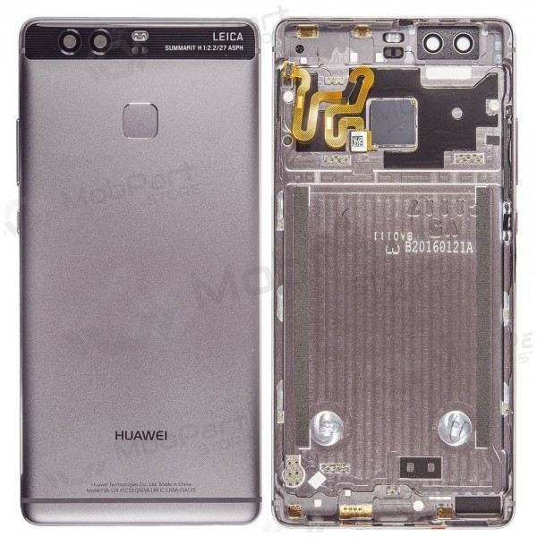 Huawei P9 πίσω κάλυμμα μπαταρίας γκρί (Titanium Grey) (μεταχειρισμένος grade C, γνησια)