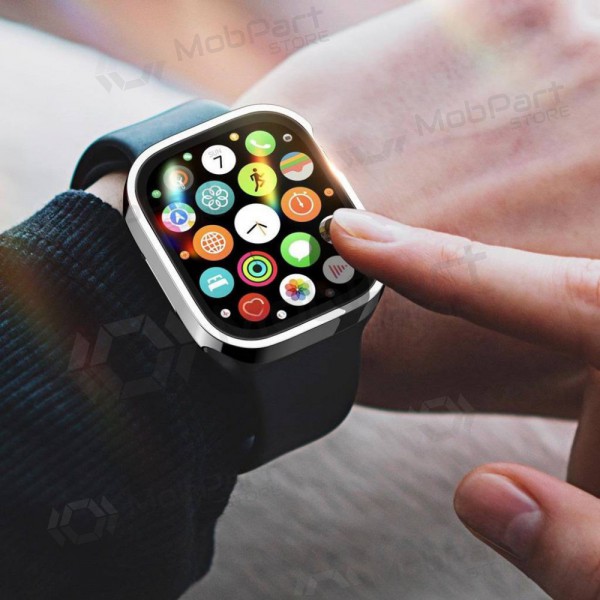 Προστατευτικό γυαλί LCD / θήκη Apple Watch 44mm - Dux Ducis Hamo (ασημί)