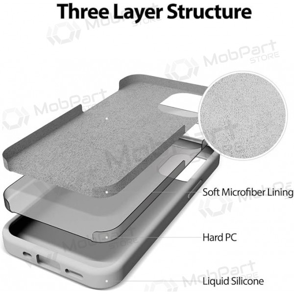 Θήκη Apple iPhone 12 Pro Max Mercury - Silicone Case (χρώμα πέτρας)