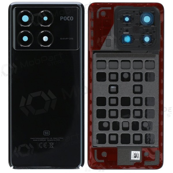 Xiaomi POCO X6 Pro 5G πίσω κάλυμμα (μαύρο) (γνήσιο)