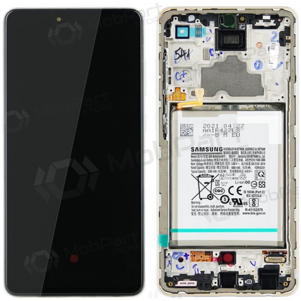 Samsung Galaxy A72 οθόνη (άσπρο) (με πλαίσιο) (γνησια)