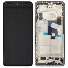 Ekranas Xiaomi 12 Lite 5G su lietimui jautriu stikliuku και rėmeliu Black γνησια (service pack)