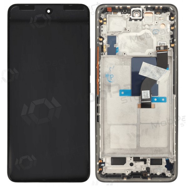 Ekranas Xiaomi 12 Lite 5G su lietimui jautriu stikliuku και rėmeliu Black γνησια (service pack)