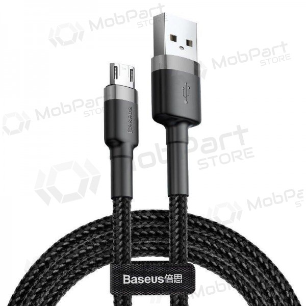 USB καλώδιο Baseus Cafule microUSB 2.0m 1.5A (γκρί-μαύρος) CAMKLF-CG1