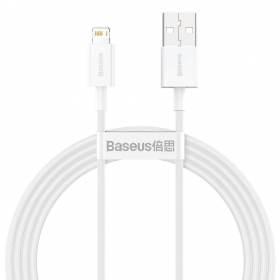 USB καλώδιο Baseus Superior Lightning 2.4A 1.5m (άσπρο) CALYS-B02