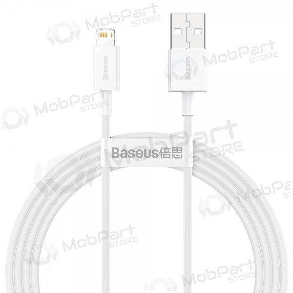 USB καλώδιο Baseus Superior Lightning 2.4A 1.5m (άσπρο) CALYS-B02