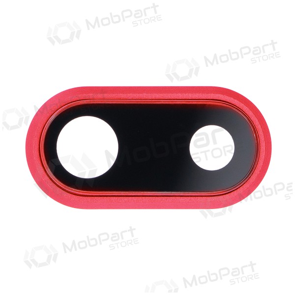 Apple iPhone 8 Plus τζαμάκι κάμερας (το κόκκινο) (με πλαίσιο)