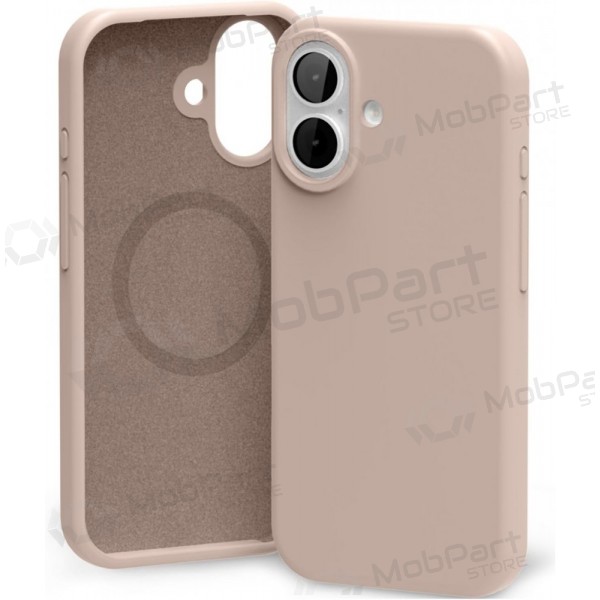 Θήκη Mercury Pure Magsafe Silicon Case Apple iPhone 17 ροζ άμμος