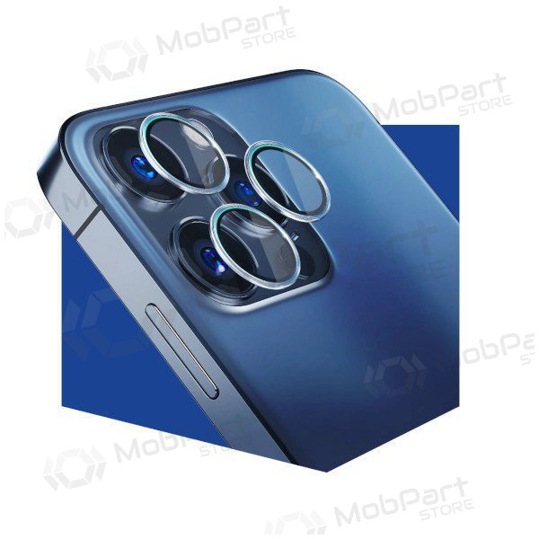 Apple iPhone 14 Pro / 14 Pro Max προστατευτικό σκληρυμένο γυαλί κάμερας - 3MK Lens Pro (ασημί)