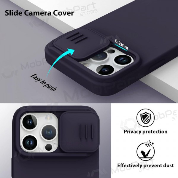 Apple iPhone 14 Plus θήκη „Nillkin Silicone“ (tamsiai μωβ)