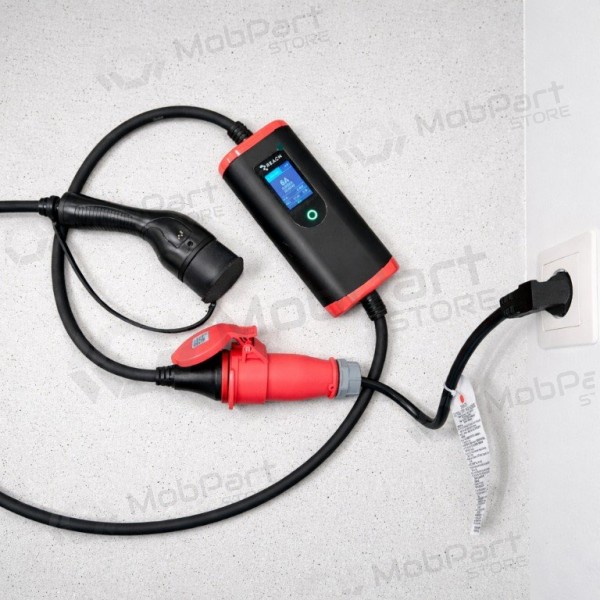 Προσαρμογέας Reach CEE 16A 400 V σε 220 V Schuko μαύρος