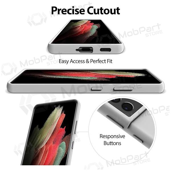 Θήκη Samsung Galaxy S24 FE Mercury - Silicone Case (σε χρώμα πέτρας)