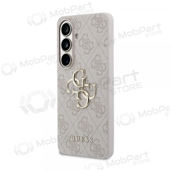Θήκη Samsung Galaxy S26 - Guess PU 4G Metal Logo (ροζ)