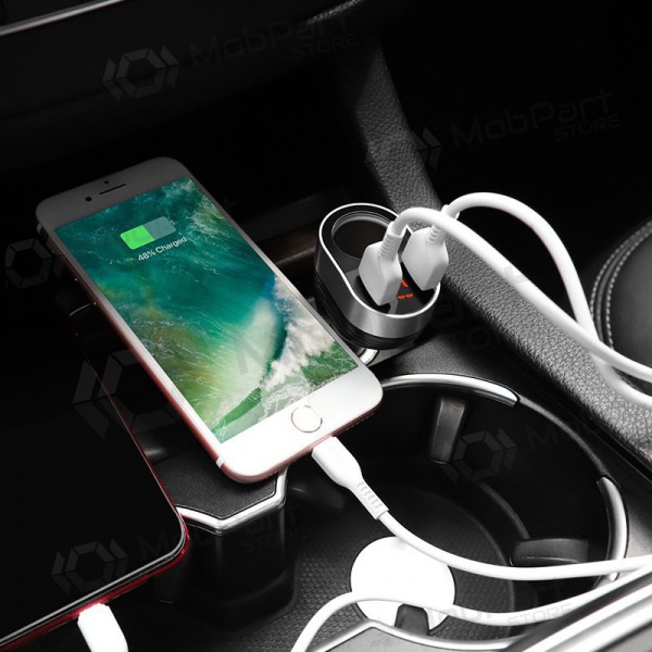 Φορτιστής automobilinis Hoco Z29 x 2 USB (3.1A) (μαύρος)
