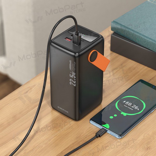 Εξωτερική μπαταρία Power Bank Borofone BJ66B 22.5W+PD20W 60000mAh μαύρος
