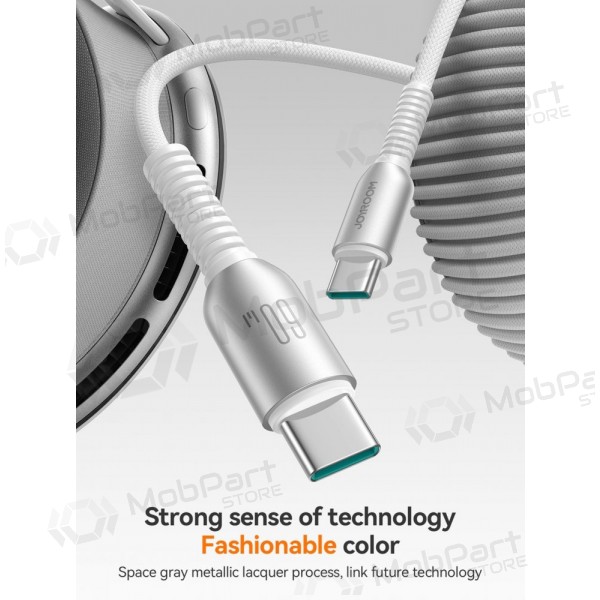 USB καλώδιο Joyroom S-A51 USB-C to USB-C 60W 1.2m γκρί