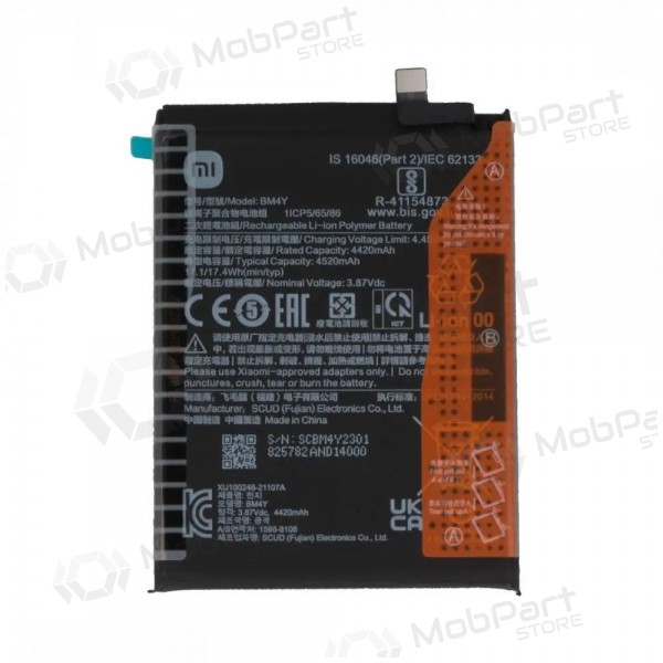 Μπαταρία Xiaomi Poco F3, Mi 11i, Redmi K40 (BM4Y) (γνήσια)