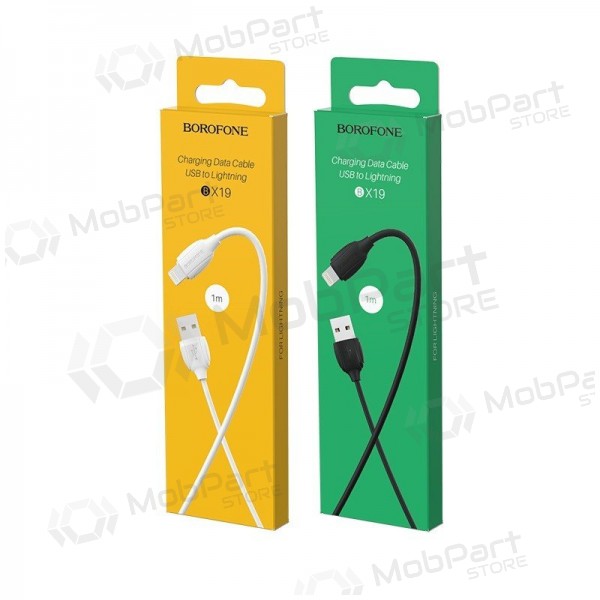 Καλώδιο Lightning Borofone BX19 USB-A σε Lightning 1 m λευκό