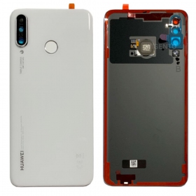 Huawei P30 Lite / P30 Lite New Edition 2020 48MP πίσω κάλυμμα μπαταρίας άσπρο (Pearl White) (μεταχειρισμένος grade A, γνησια)