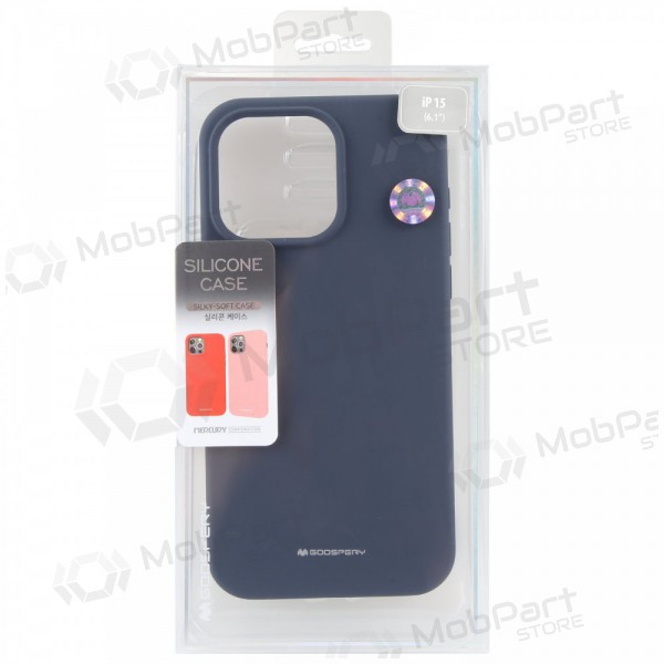 Θήκη Apple iPhone 16 Plus Mercury - Silicone Case (σκούρο μπλε)