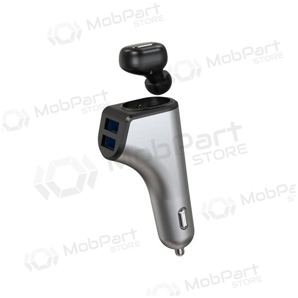 Φορτιστης αυτοκινητου Platinet + Bluetooth ausinė