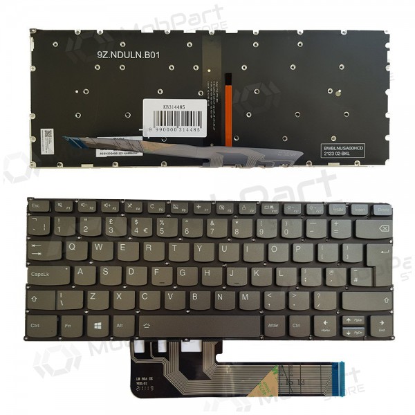Lenovo Yoga 730-13IKB, 730-15IKB πληκτρολόγιο (UK) (με φωτισμό)