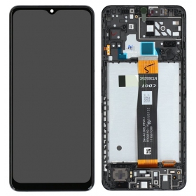 Samsung Galaxy A04s οθόνη (μαύρος) (με πλαίσιο) (γνησια)