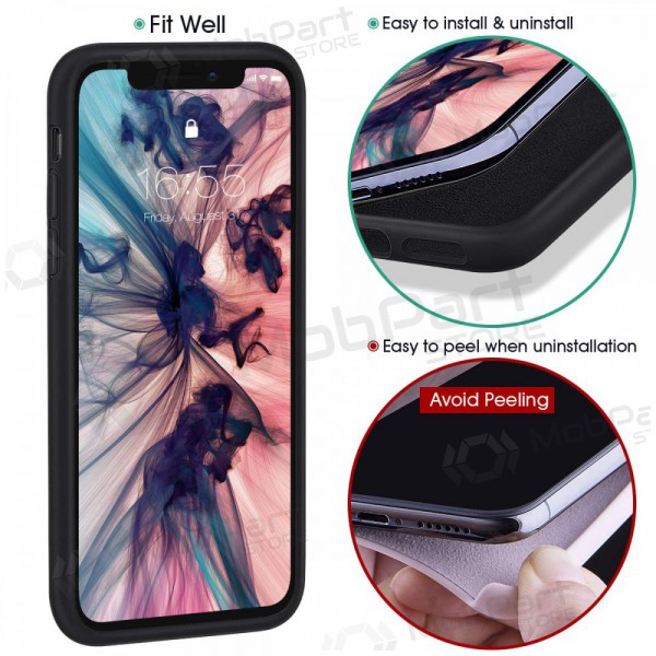 Θήκη Apple iPhone 12 mini - Liquid Silicone 1.5mm (μαύρο)