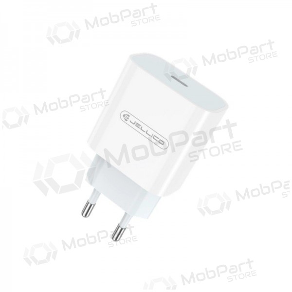 Φορτιστής Jellico AK180 20W USB-C + USB-C to Lightning cable 1.0m άσπρο